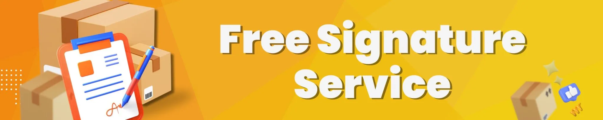 Free Delivery Signature Service